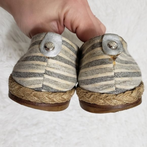 Stuart Weitzman Striped Espadrille Slip On Shoes - Picture 6 of 7